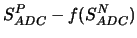 $S_{ADC}^P-f(S_{ADC}^N)$