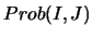 $Prob(I,J)$