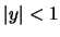$\vert y\vert<1$