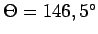 $ \Theta = 146,5^\circ$
