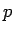 $\displaystyle p {$