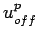 $ u_{off}^p$