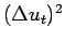 $ (\Delta u_t)^2 $