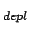 $ _{depl}$