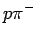 $ p\pi^-$