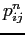 $ p^{n}_{ij}$
