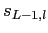 $ s_{L-1,l}$