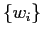 $ \{w_i\}$