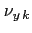 $ \nu_{y\,k}$
