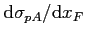 $ \mathrm {d} \sigma _{pA} / \mathrm {d}x_F$