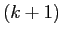 $ (k+1)$