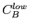 $ C_{B}^{low}$