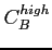 $ C_{B}^{high}$