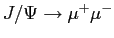 $ J/\Psi \rightarrow \mu ^+\mu ^-$