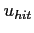 $ u_{hit}$