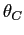 $ \theta_C$