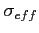 $ \sigma_{eff}$