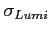 $ \sigma_{Lumi}$